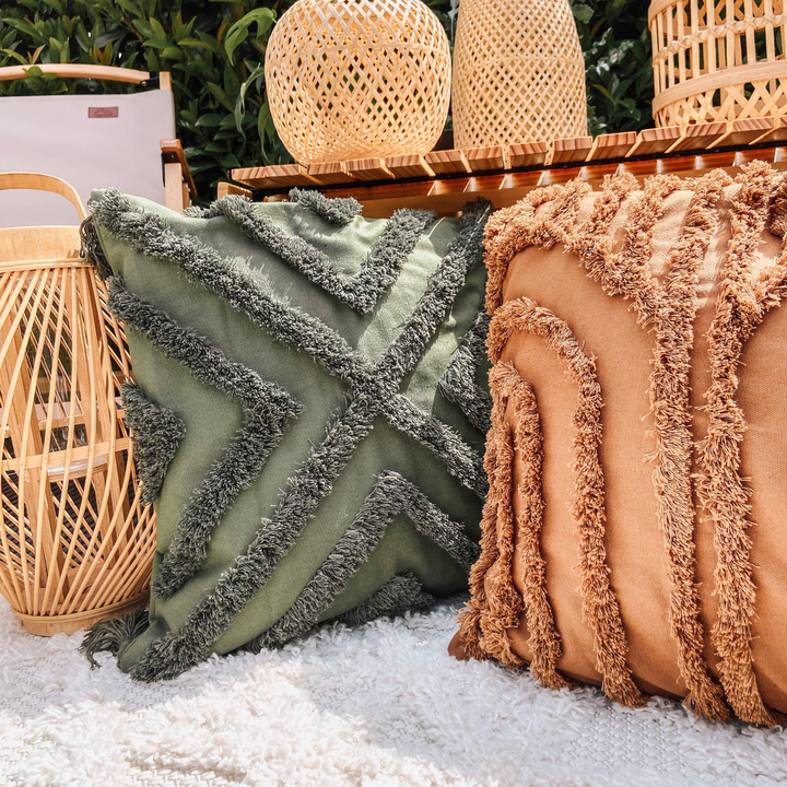 Kissenbezug Grün Boho