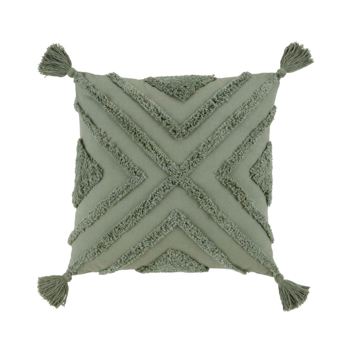 Kissenbezug Grün Boho - Camping Sauvage