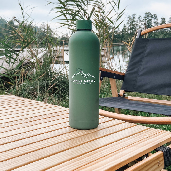 Thermos drinking bottle moss green 
